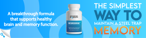 Neurodrine brain supplement banner